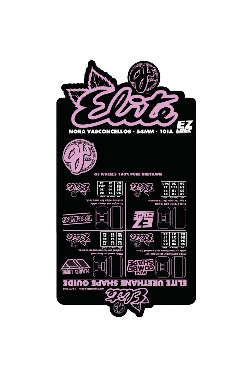 54mm Nora Vasconcellos Surfs Up 2 Elite EZ EDGE 101a OJ Wheels - Image 4