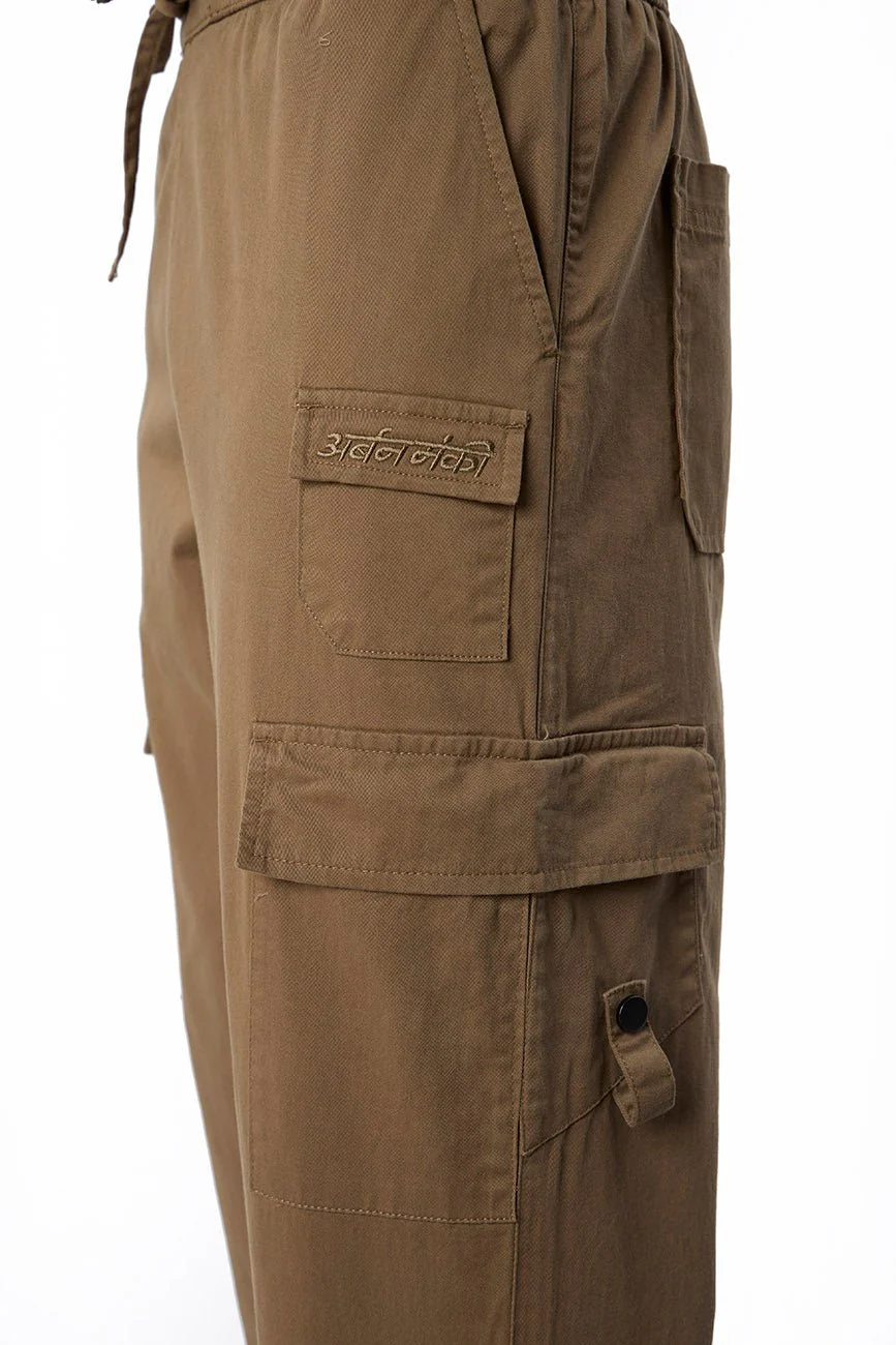 9 Pocket Cargo Pants // Khaki - Image 3
