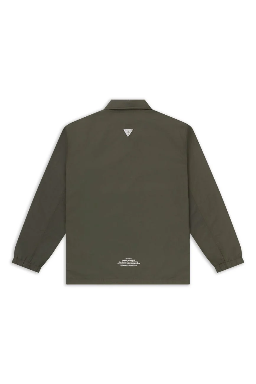 Button Down Lightweight Jacket // Olive Green - Image 2