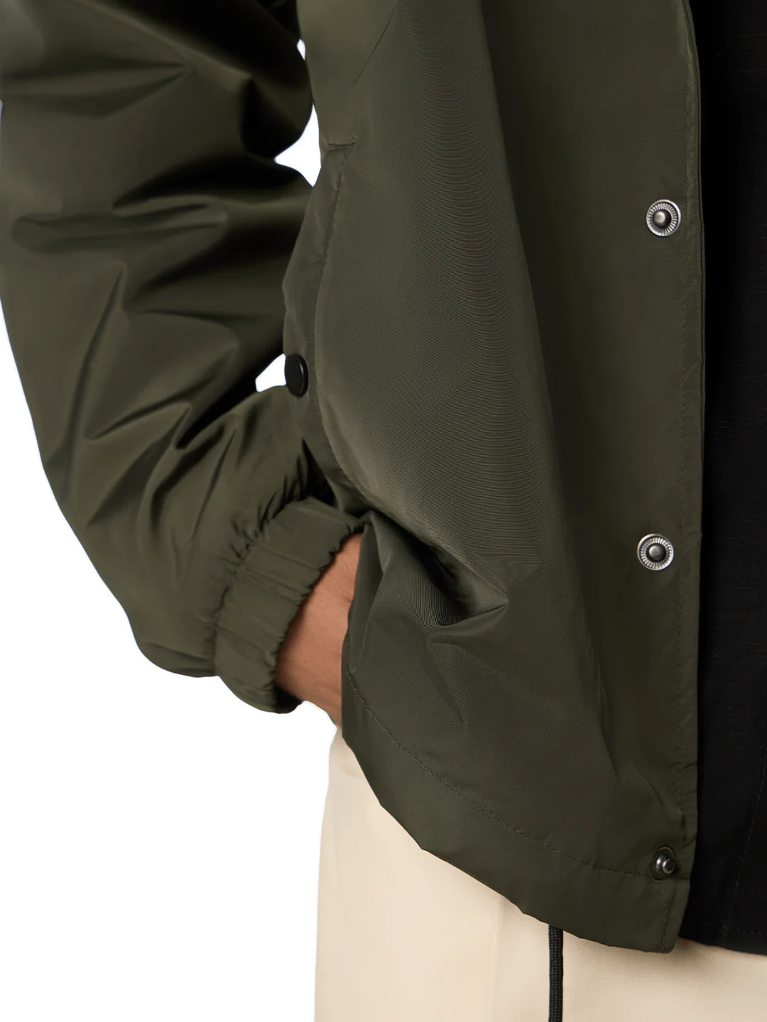 Button Down Lightweight Jacket // Olive Green - Image 3
