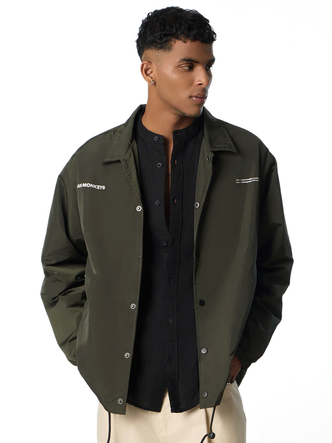 Button Down Lightweight Jacket // Olive Green - Image 7