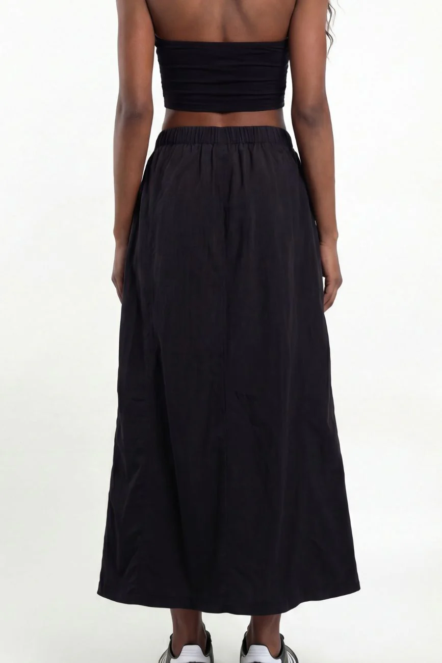 Cargo Parachute Skirt // Black - Image 5