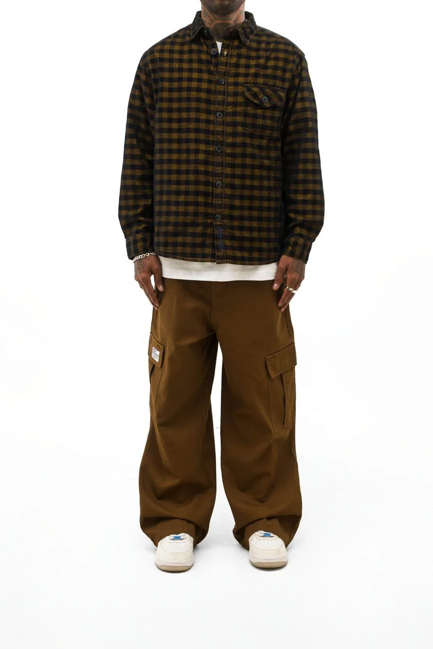 Check Corduroy Shirt 003 // regular fit - Image 6