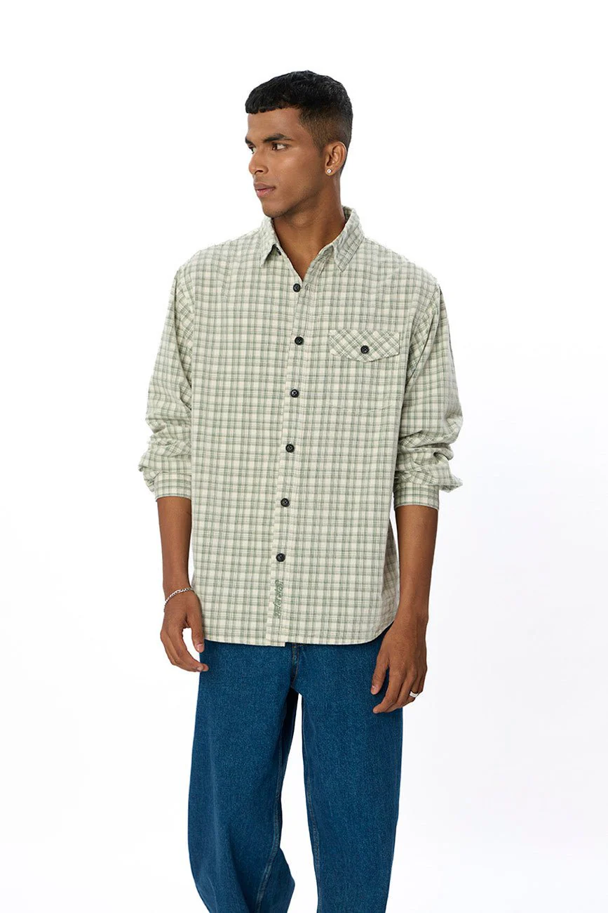 Check Corduroy Shirt 008 // regular fit - Image 7