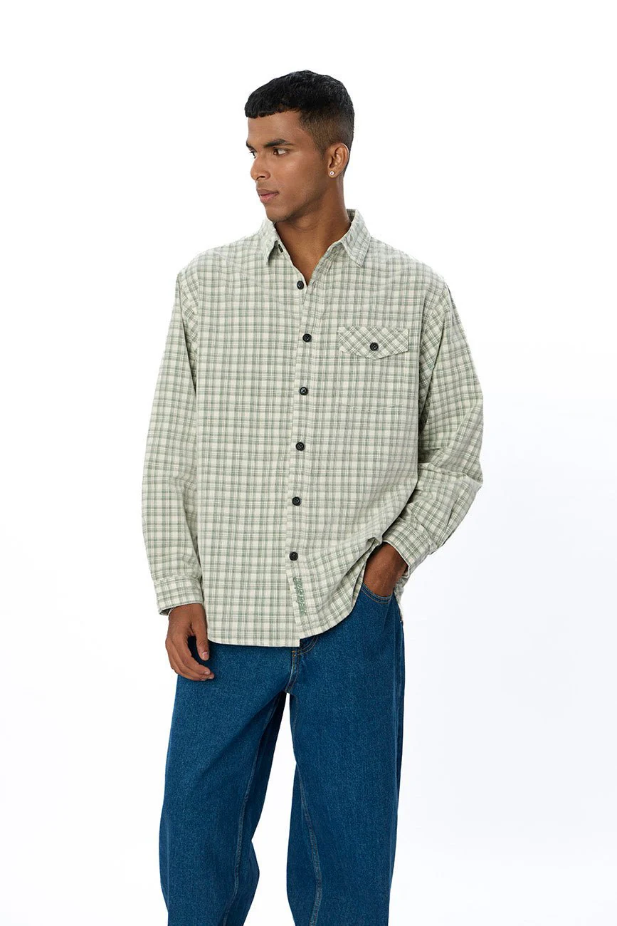 Check Corduroy Shirt 008 // regular fit - Image 9