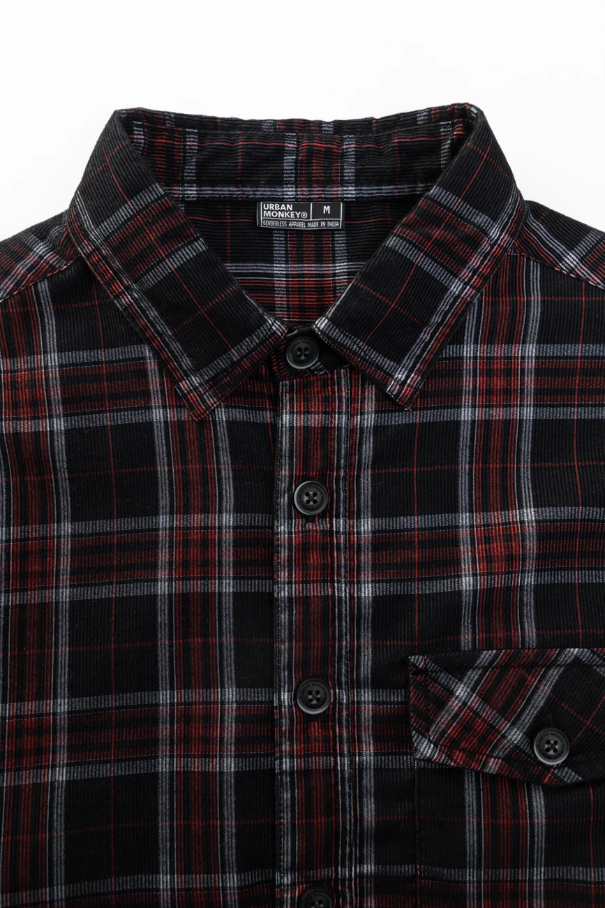 Check Corduroy Shirt 011 // regular fit - Image 4