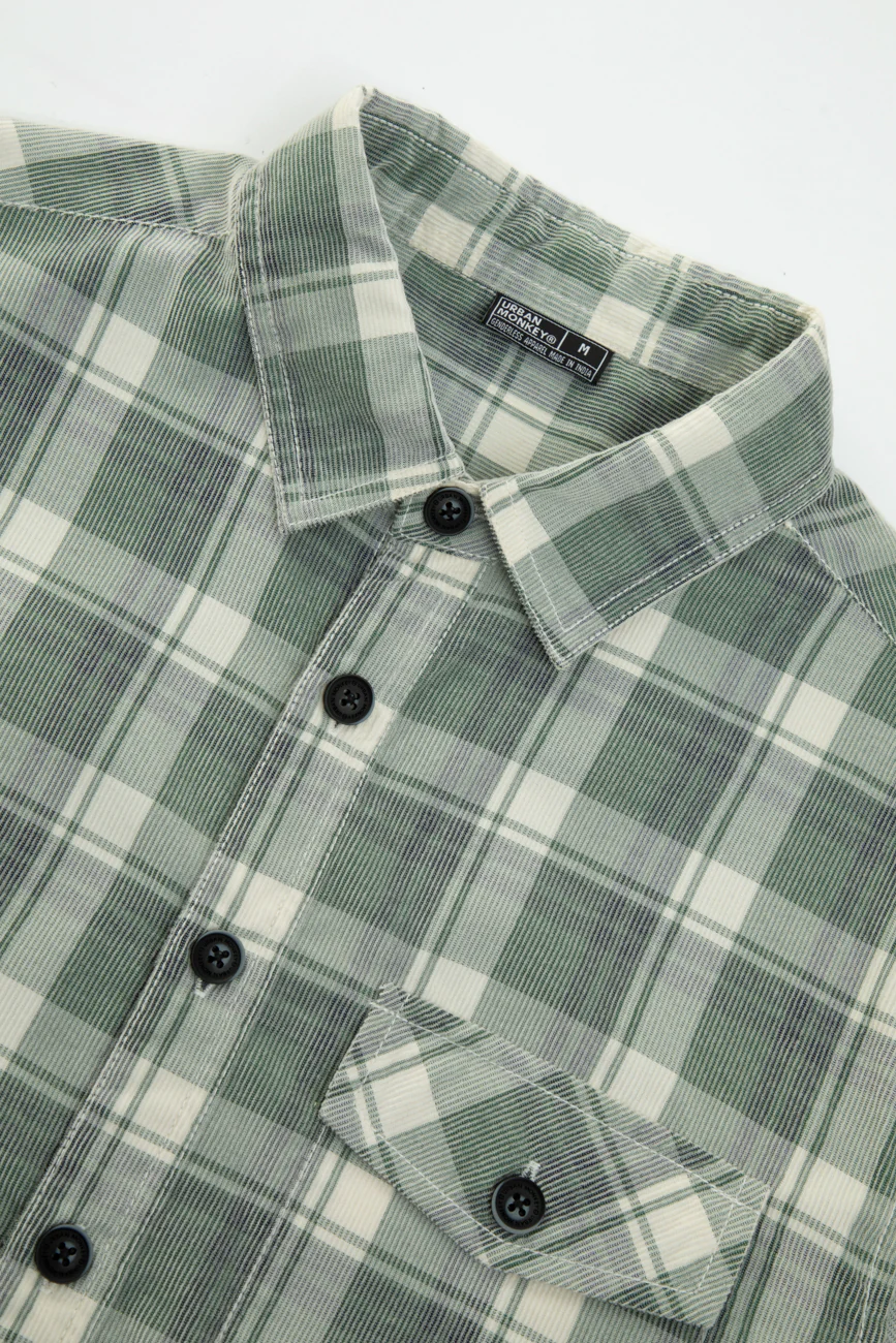 Check Corduroy Shirt 013 // regular fit - Image 2