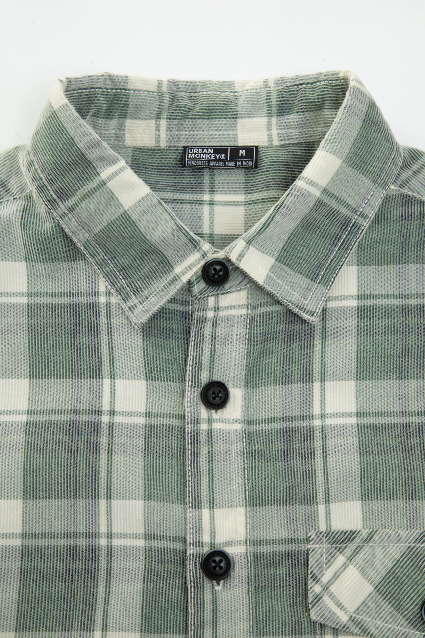 Check Corduroy Shirt 013 // regular fit - Image 7