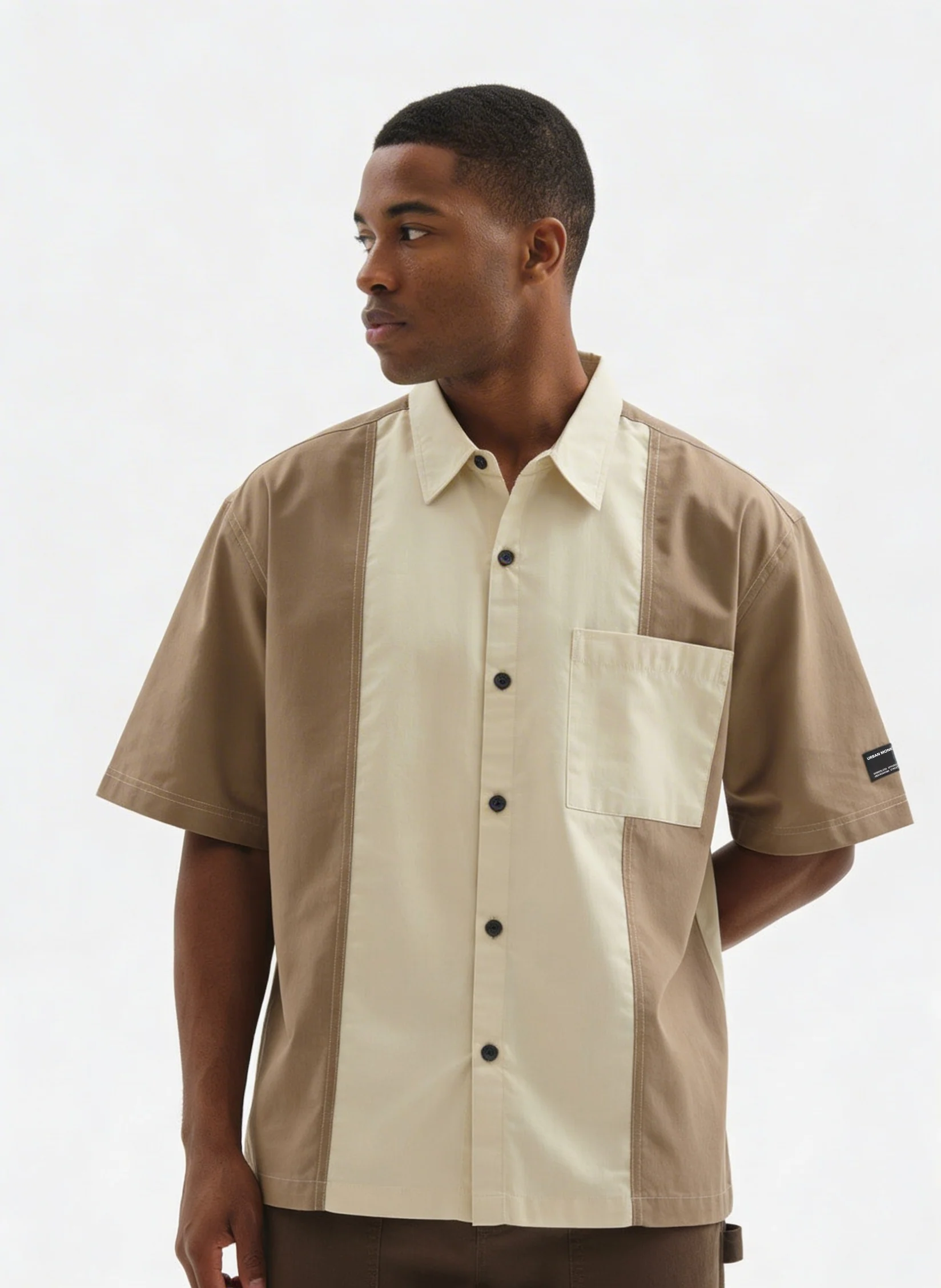 Colourblocked Casual Shirt // 002 - Image 3