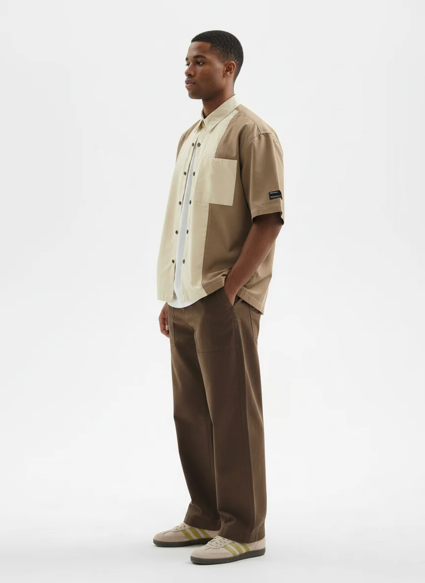 Colourblocked Casual Shirt // 002 - Image 5