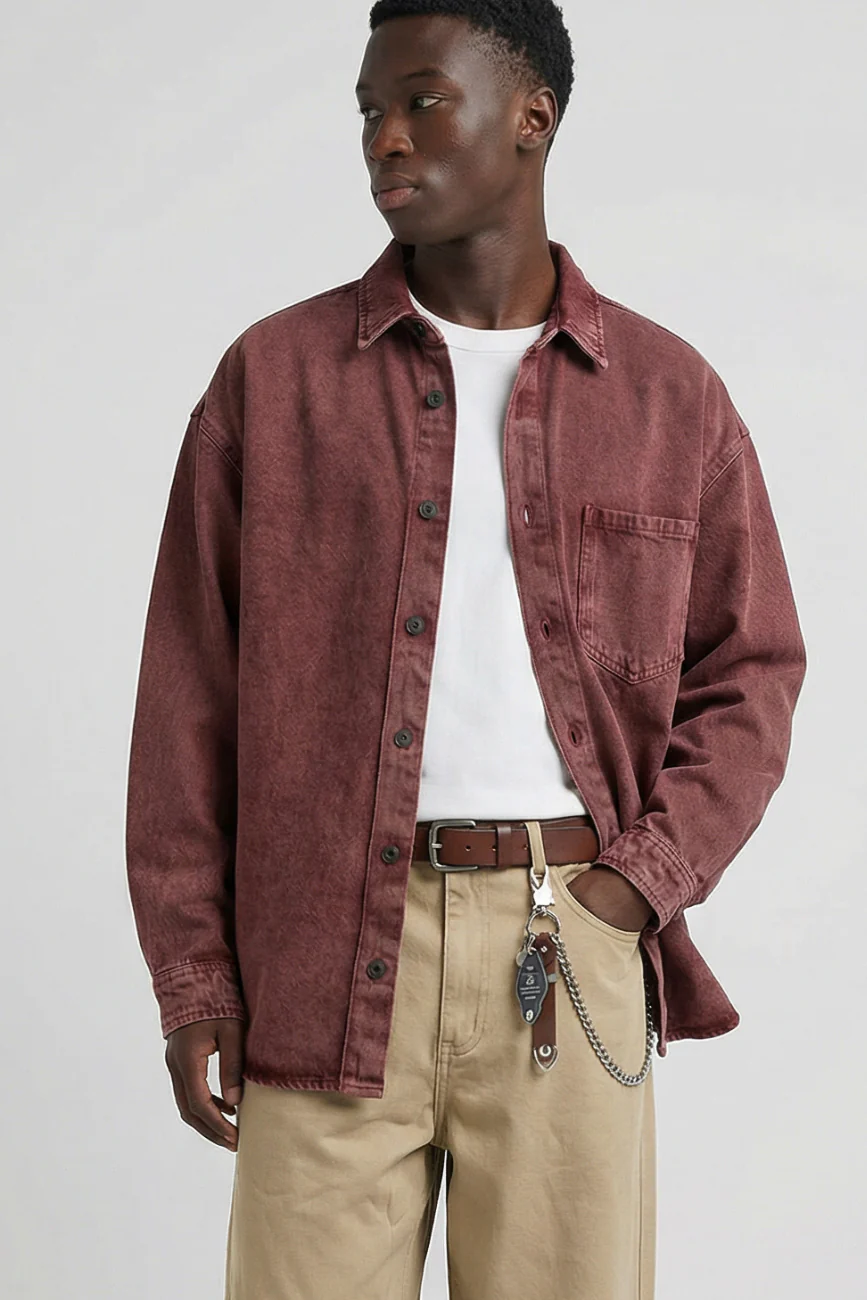 Denim Full Sleeves Shirt - Image 3