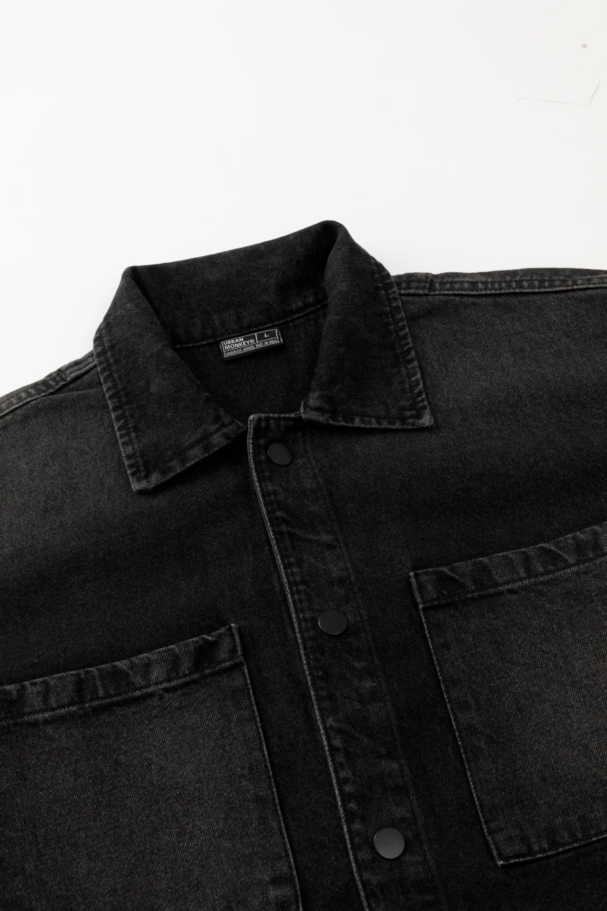 Denim Short Sleeves Shirt - Image 6
