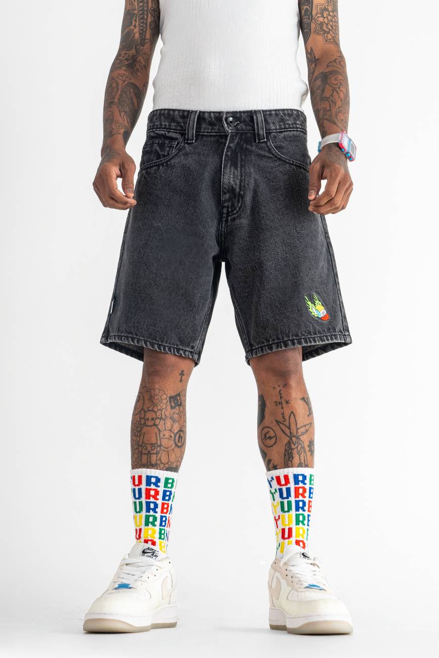 Denim Shorts // Black - Image 8