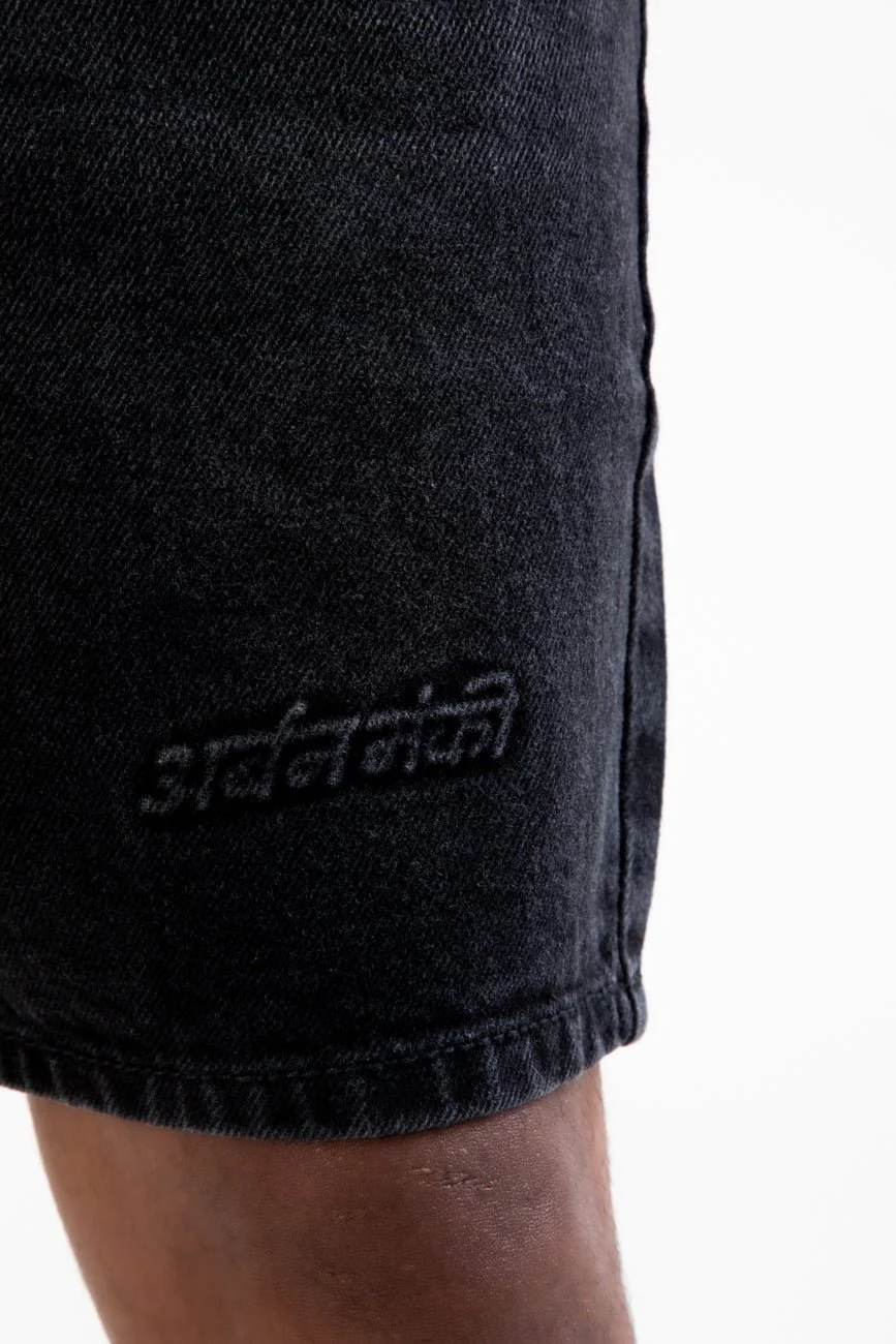 Denim Shorts // Washed Charcoal - Image 7