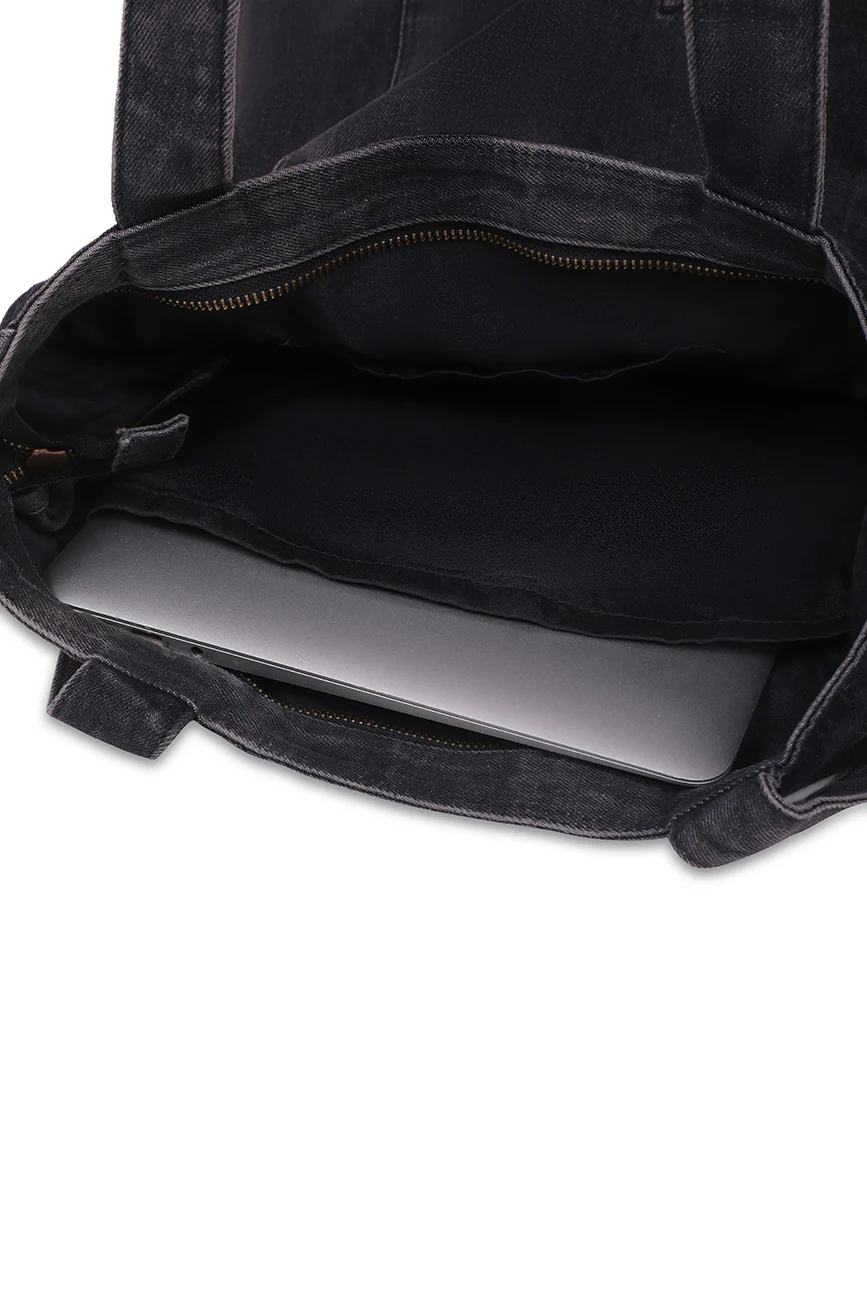 Denim Shoulder Bag - Image 12