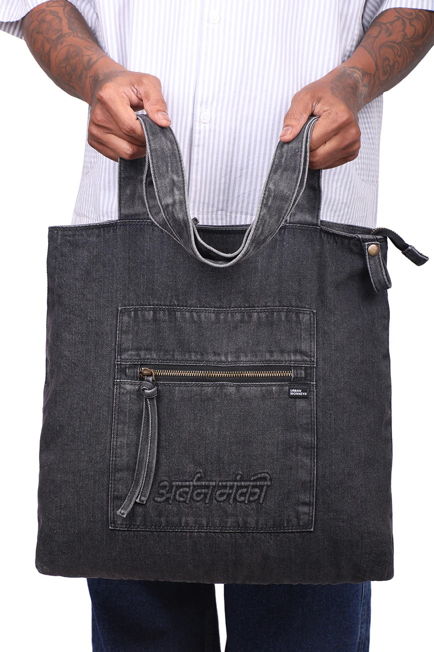 Denim Shoulder Bag - Image 3