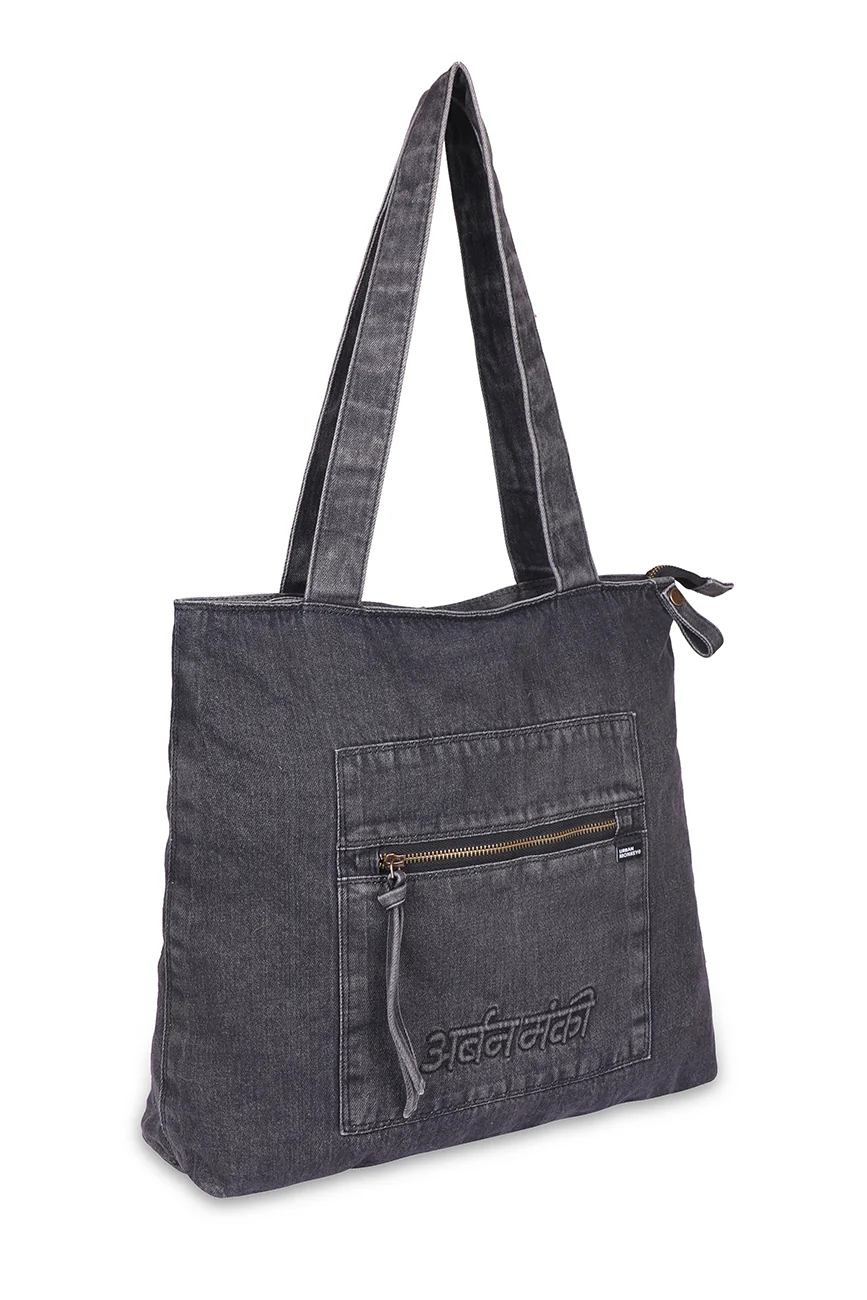 Denim Shoulder Bag - Image 4