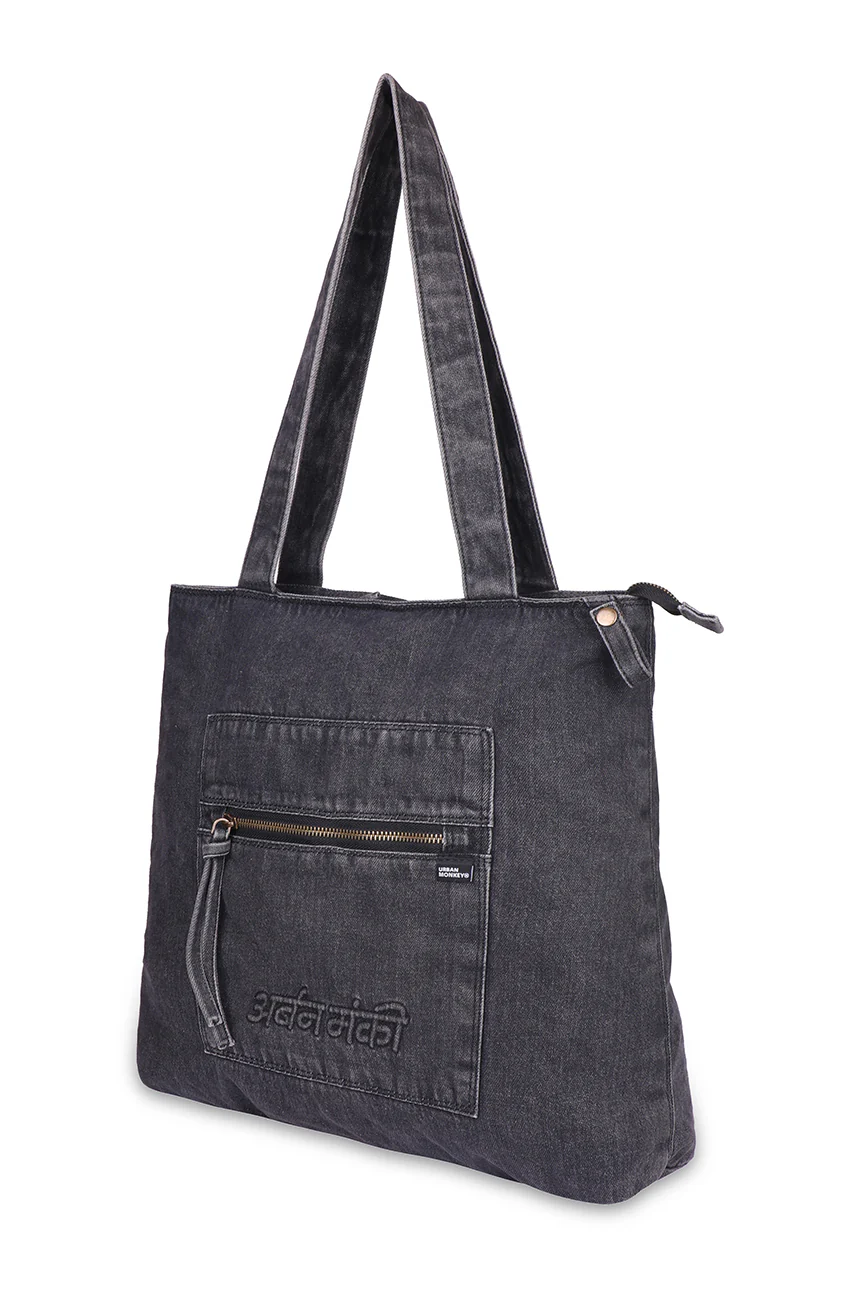 Denim Shoulder Bag - Image 6