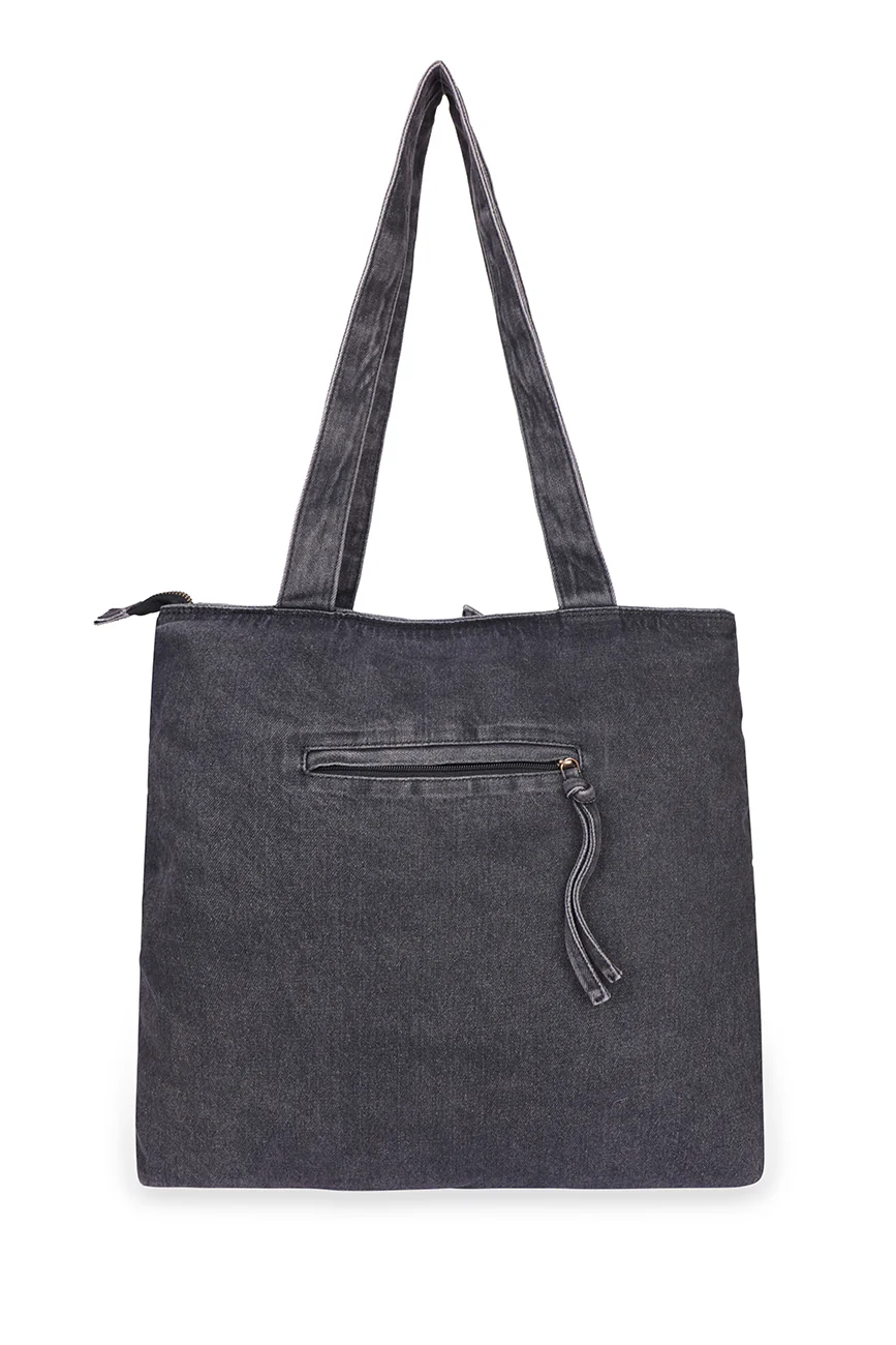 Denim Shoulder Bag - Image 7