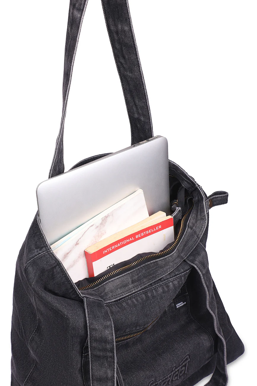 Denim Shoulder Bag - Image 8