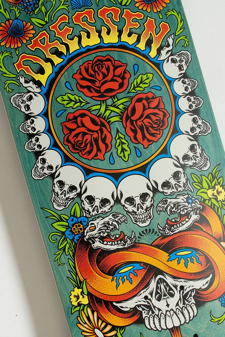 Dressen Rose Crew Three Shaped 9.31in x 32.36in Santa Cruz Decks - Image 3