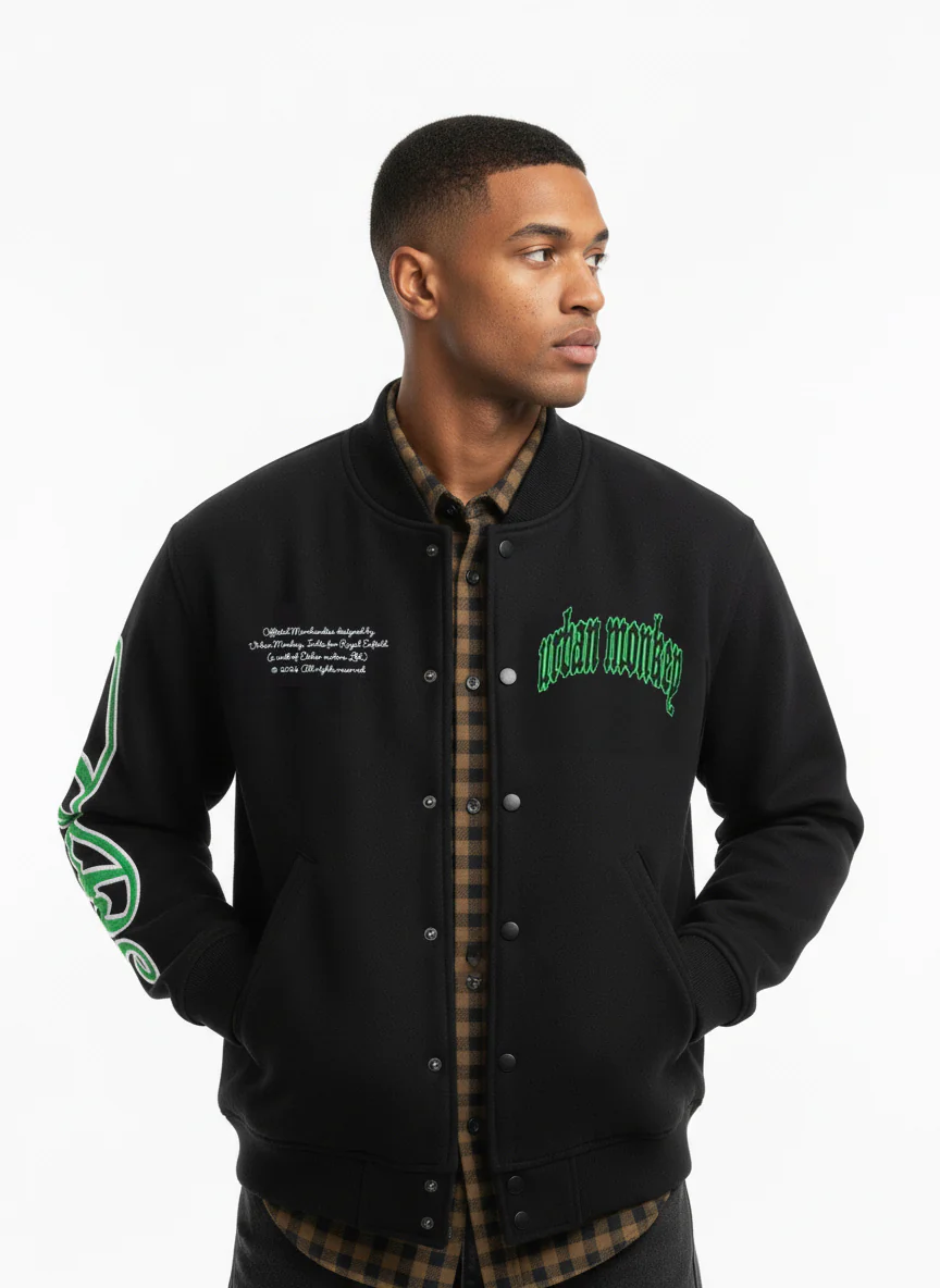 Emperor Varsity Jacket_Royal Enfield x Urban Monkey - Image 2