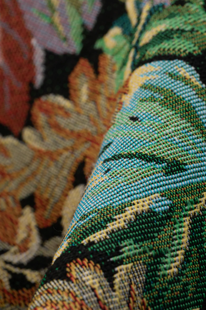 Flowers are dope // Jacquard Bomber Jacket - Image 10