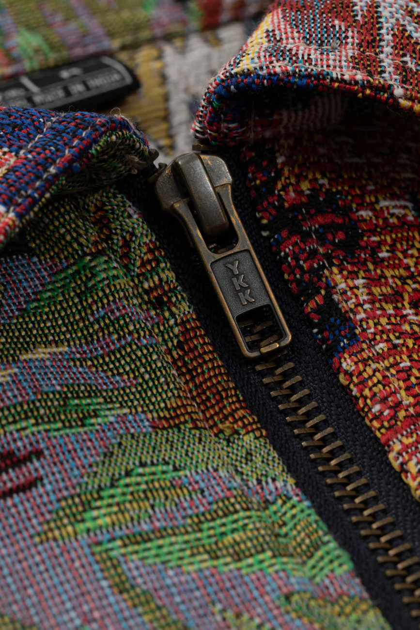 Flowers are dope // Jacquard Bomber Jacket - Image 8