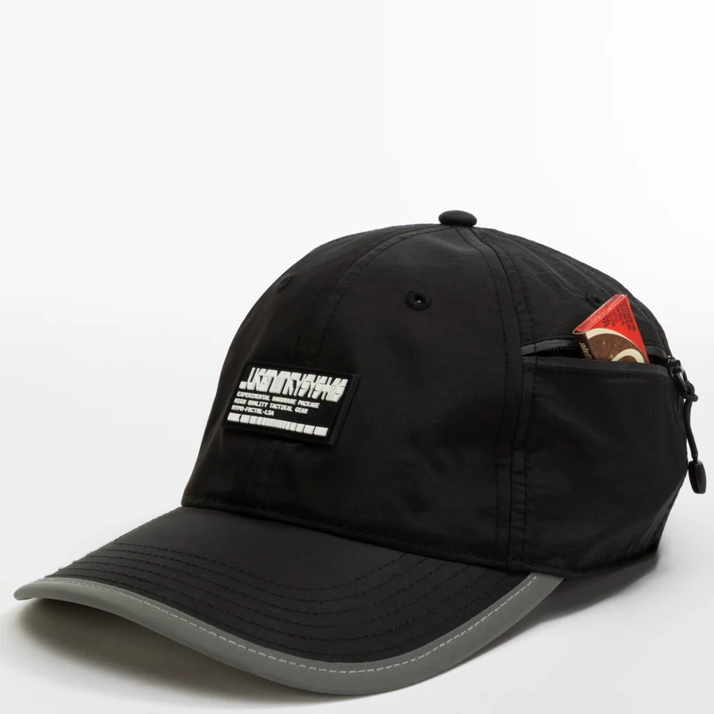 Foldable Outdoor Cap with Pocket // Black - Image 7