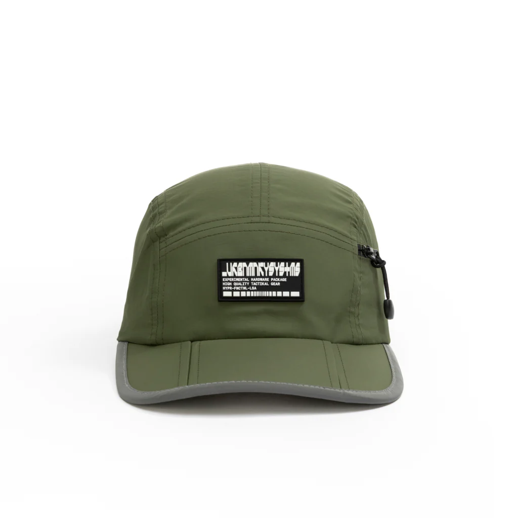 Foldable Outdoor Cap with Pocket // Olive - Image 3