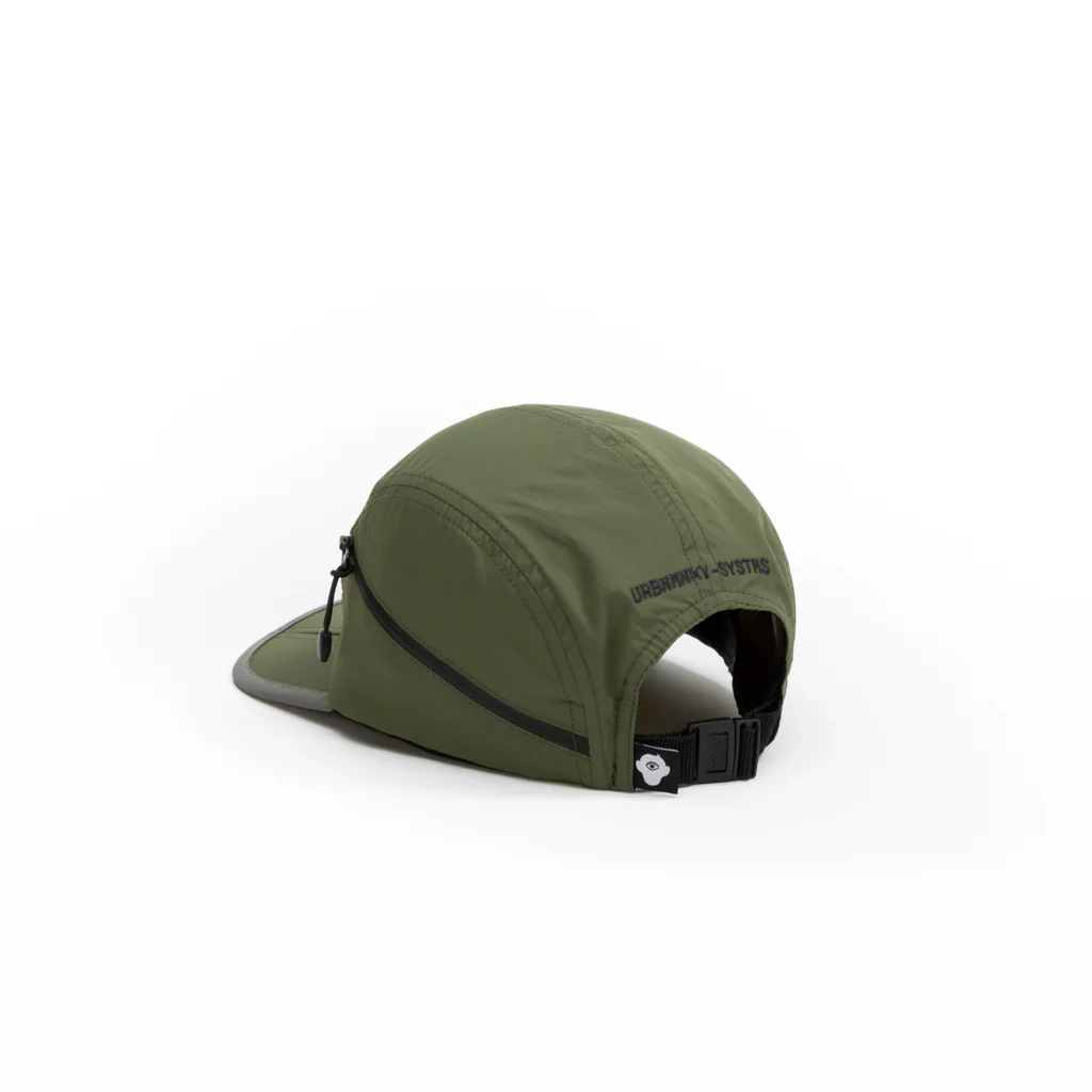 Foldable Outdoor Cap with Pocket // Olive - Image 4