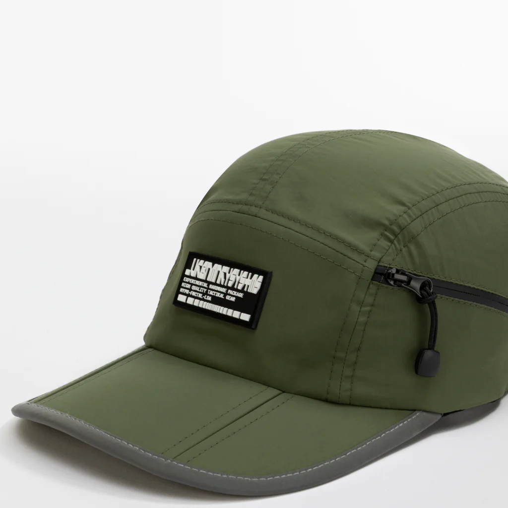 Foldable Outdoor Cap with Pocket // Olive - Image 6