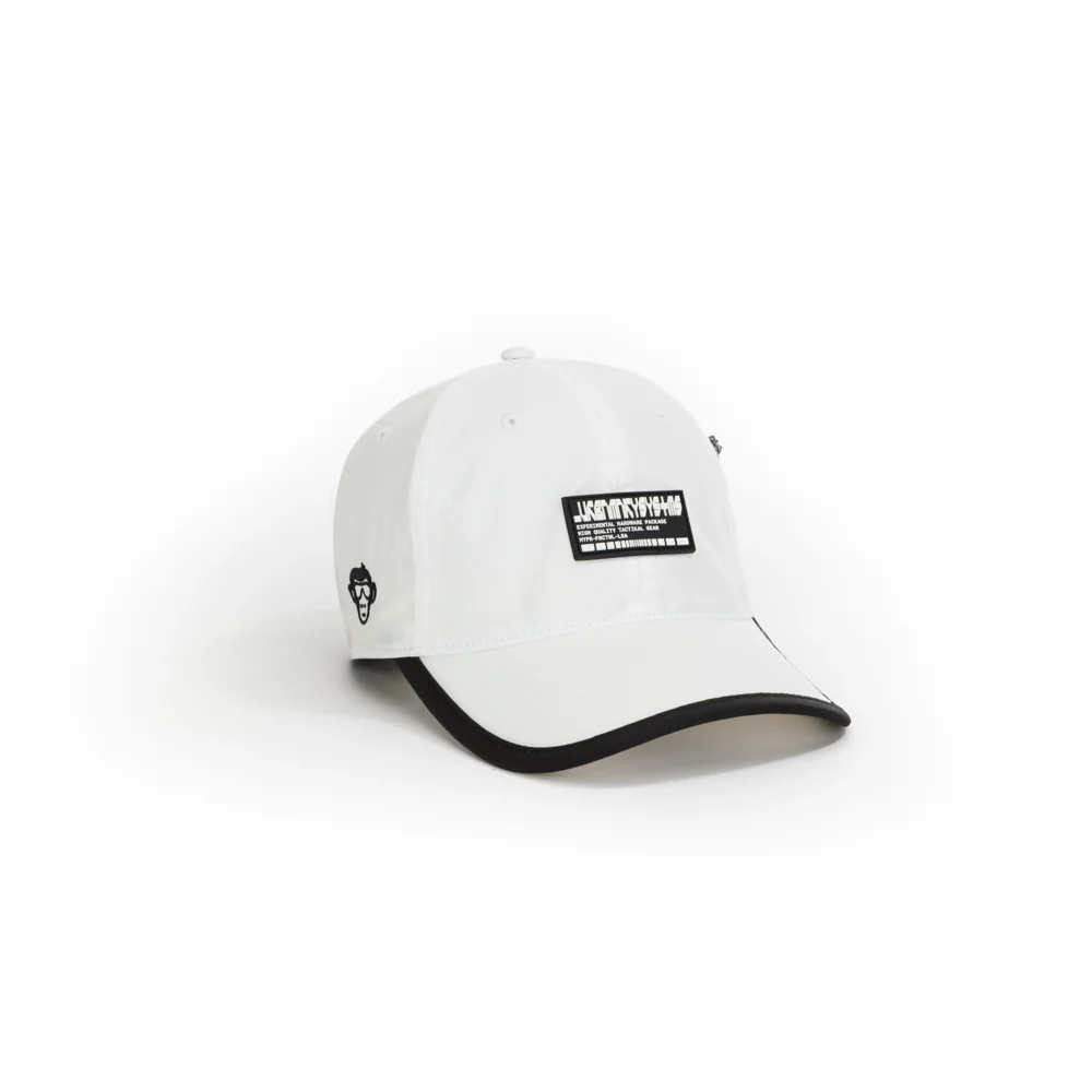 Foldable outdoor baseball cap with pocket // white - Image 2