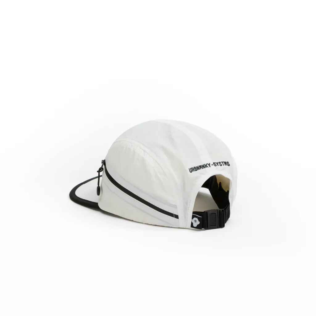 Foldable Outdoor 5 Panel Cap with Pocket // White - Image 4