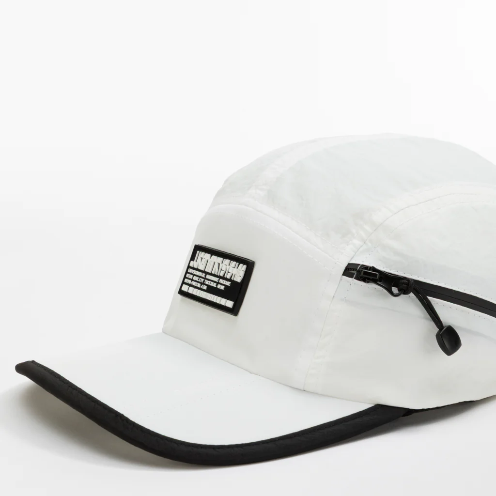 Foldable Outdoor 5 Panel Cap with Pocket // White - Image 6