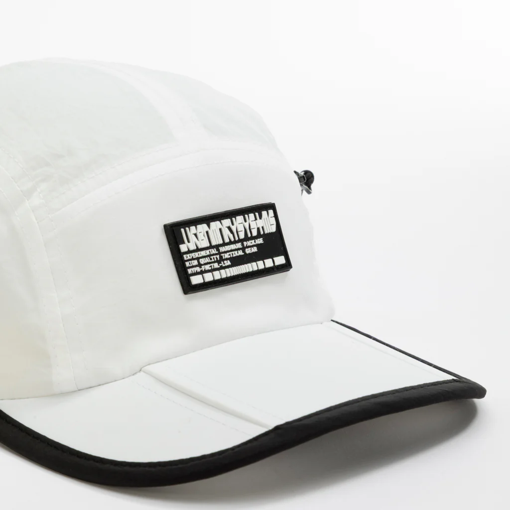 Foldable Outdoor 5 Panel Cap with Pocket // White - Image 7