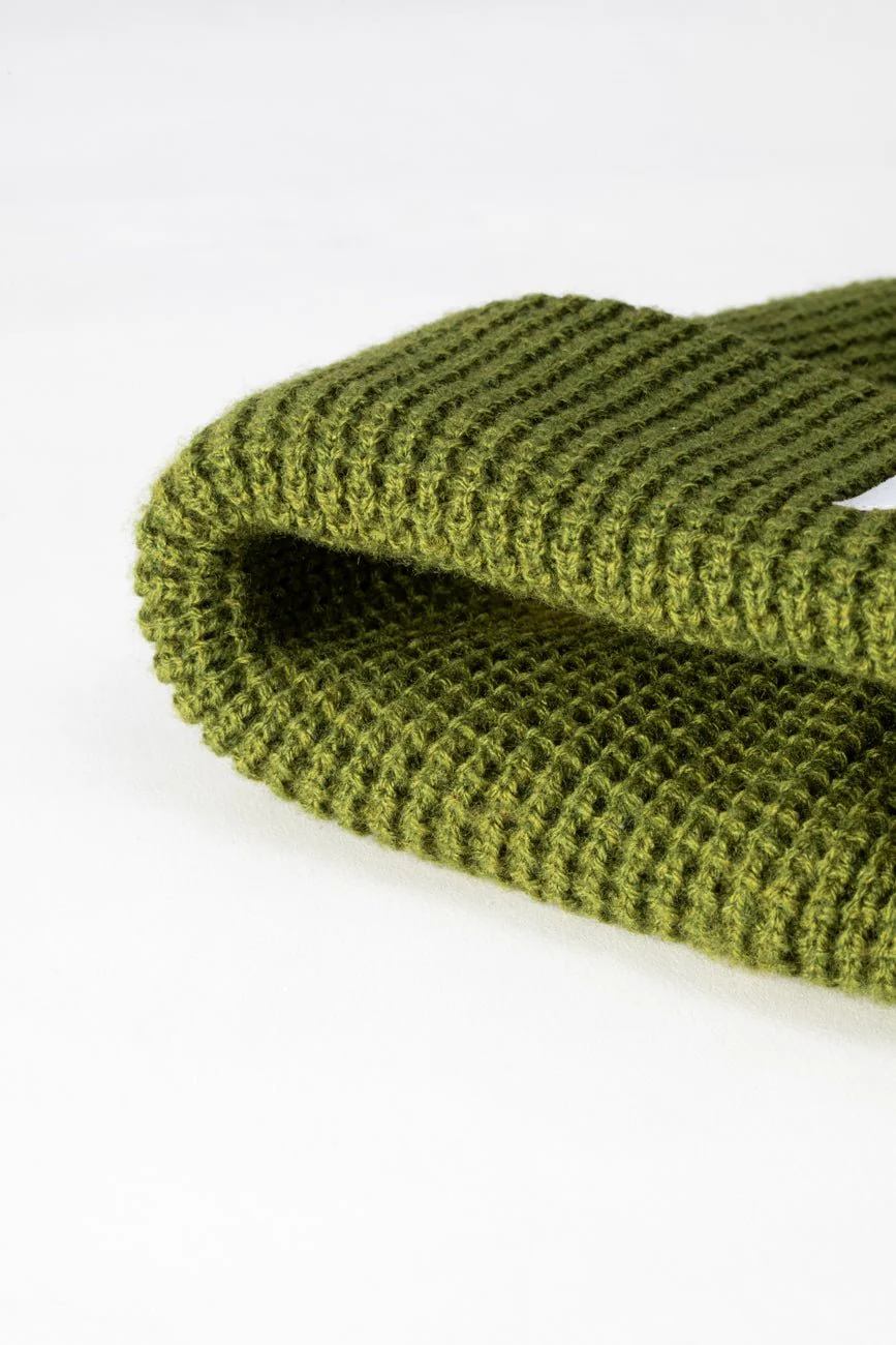 Cuffed Beanie // Olive Green - Image 3