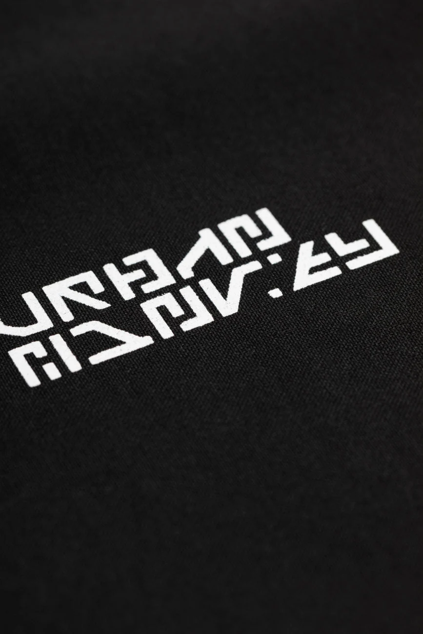 Short Sleeve Half Zipper Shirt // Black - Image 7