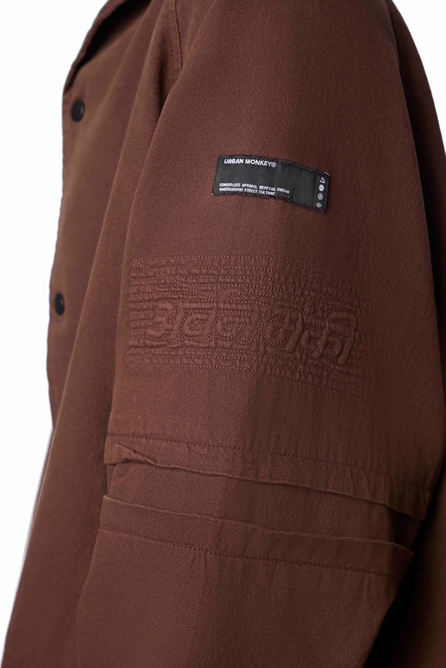 Hobo Shacket // Brown - Image 3