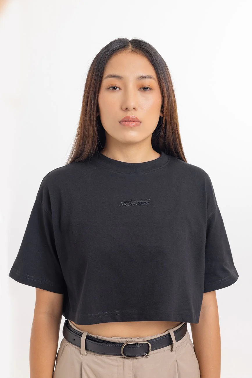 Holy // Womens Cropped Box Fit Tee - Image 4
