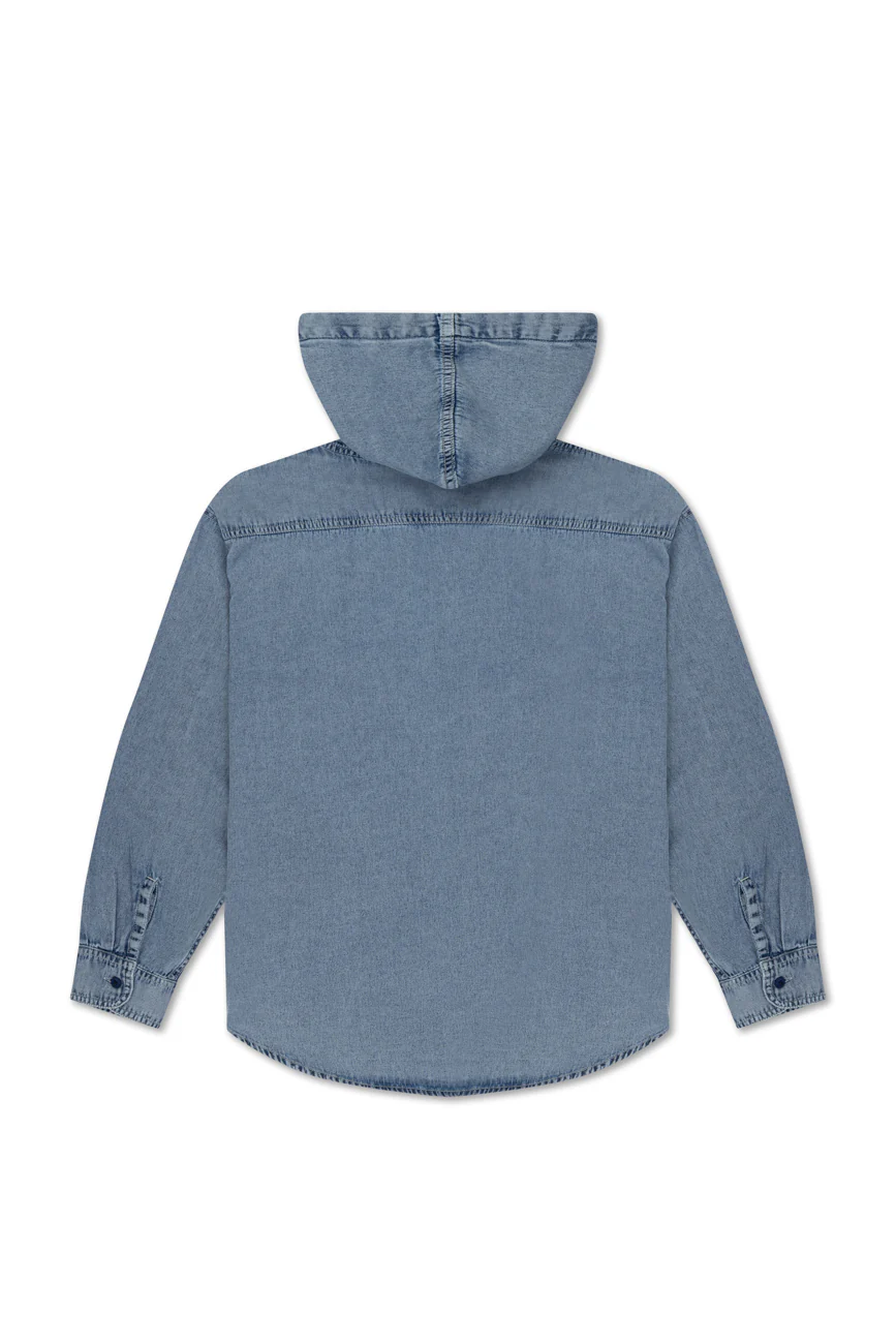 Hooded Denim Shirt - Image 12