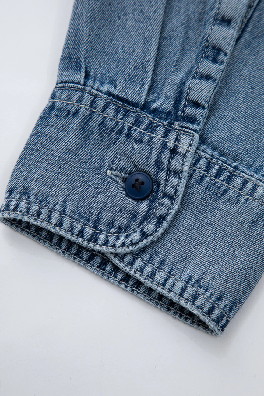Hooded Denim Shirt - Image 7