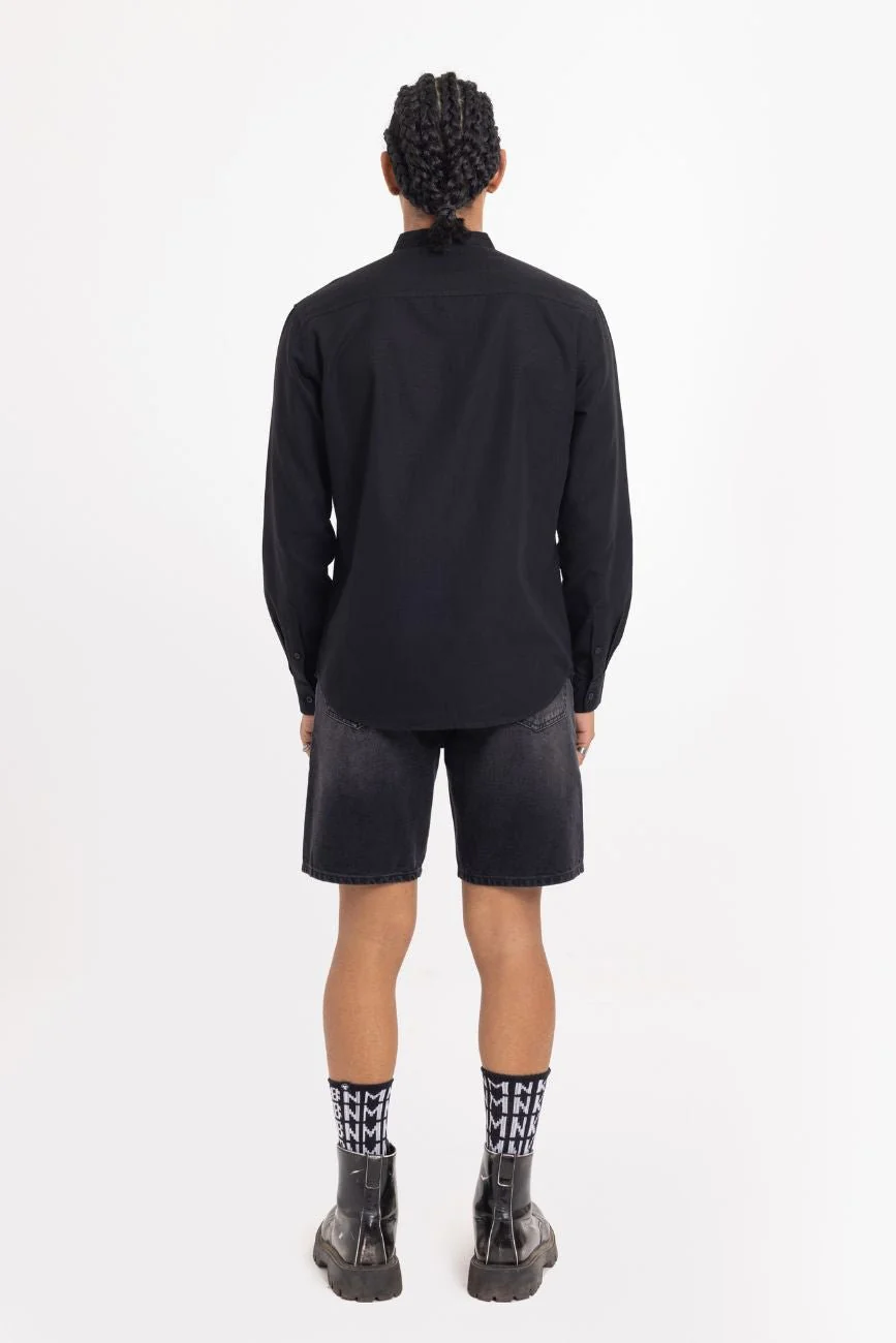 Linen Shirt // Black - Image 6