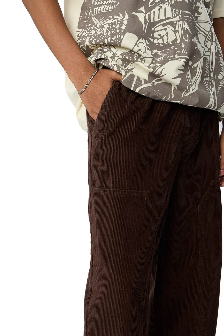 Loose Fit Corduroy Trousers // Brown - Image 4