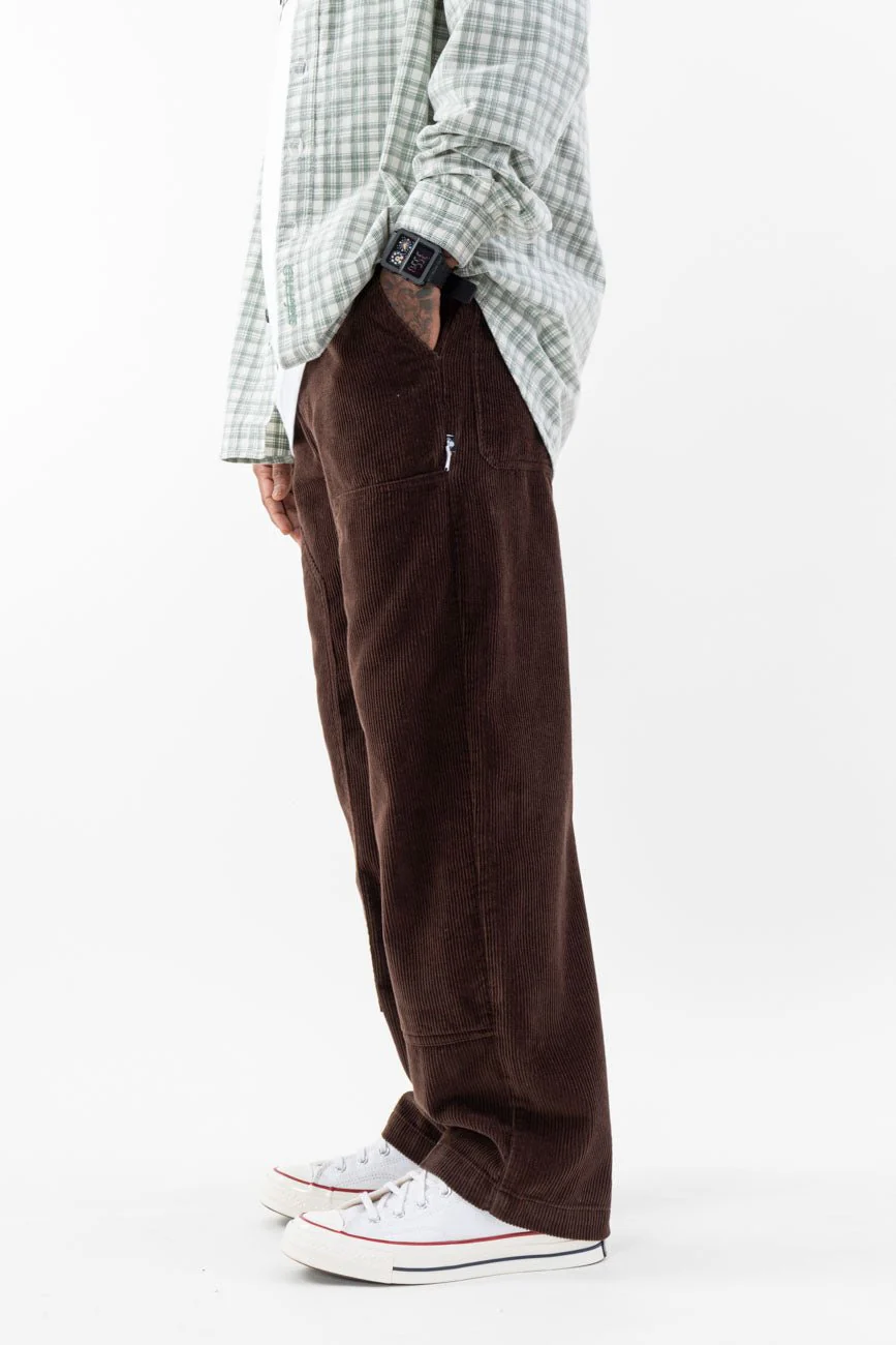 Loose Fit Corduroy Trousers // Brown - Image 6