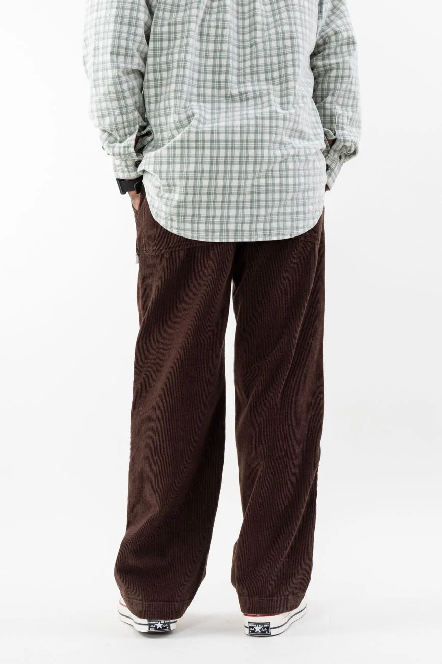 Loose Fit Corduroy Trousers // Brown - Image 7