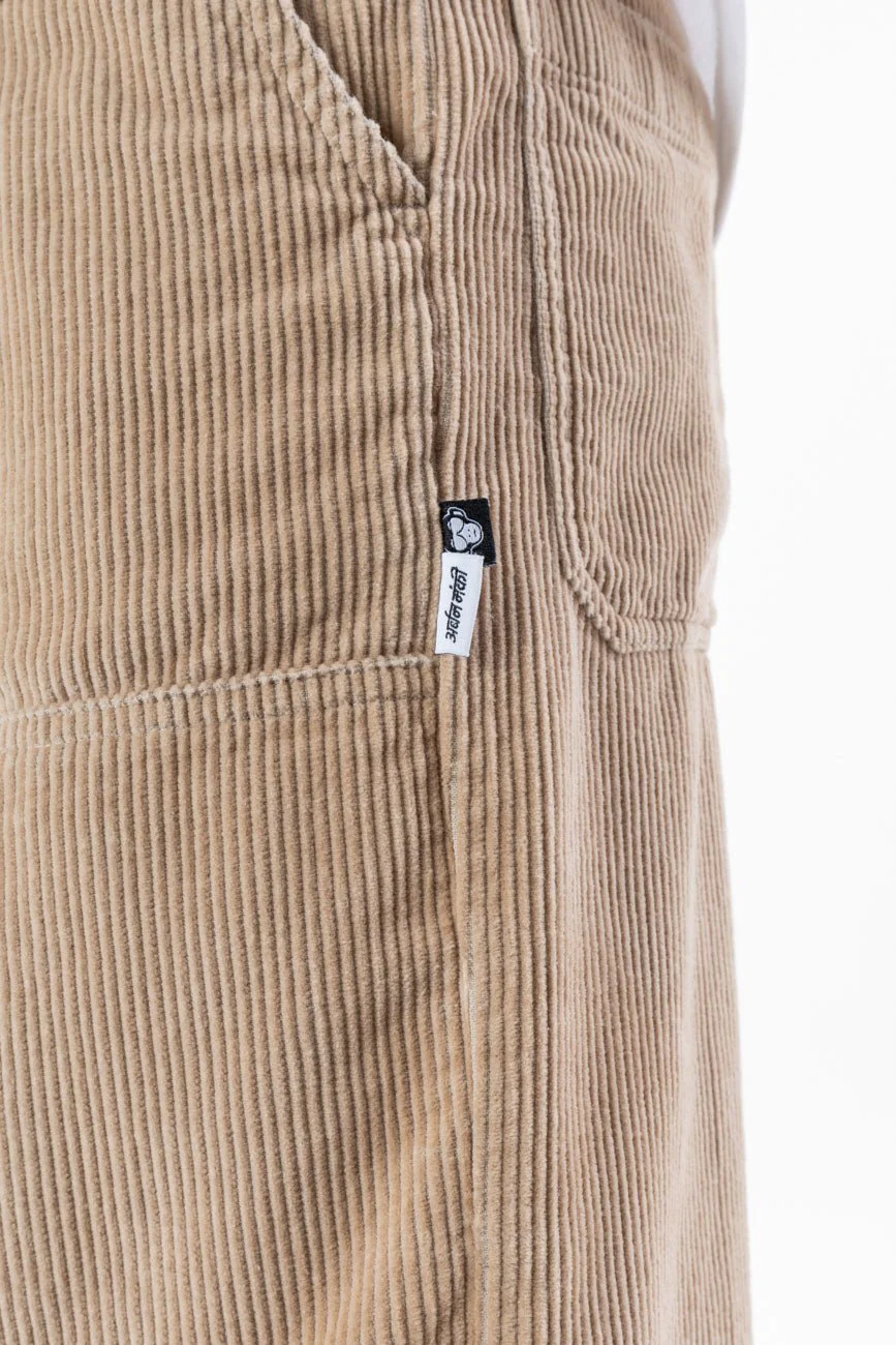 Loose Fit Corduroy Trousers // Khaki - Image 7