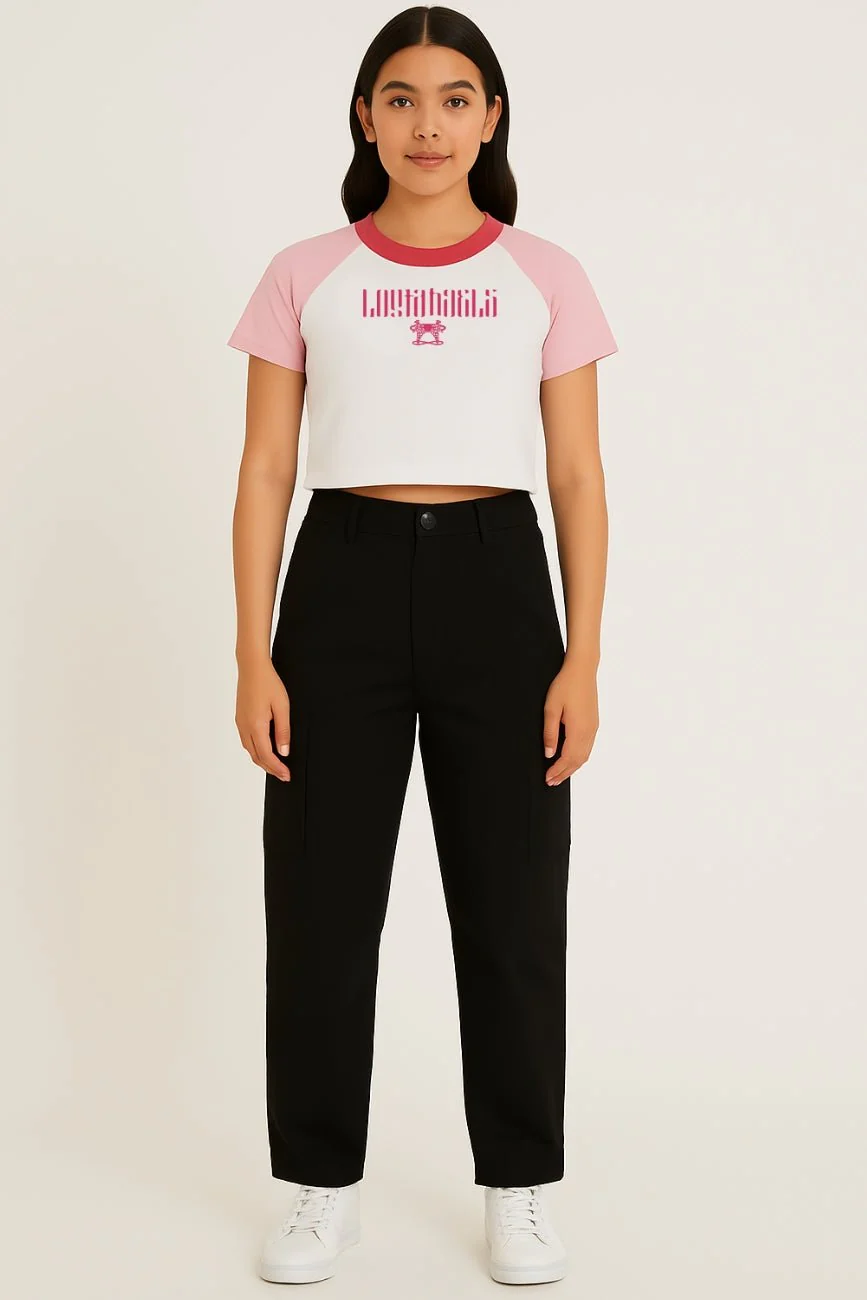 Lost Angels // Women’s Fitted Crop Top - Image 2