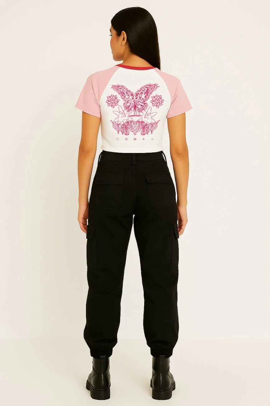 Lost Angels // Women’s Fitted Crop Top - Image 8