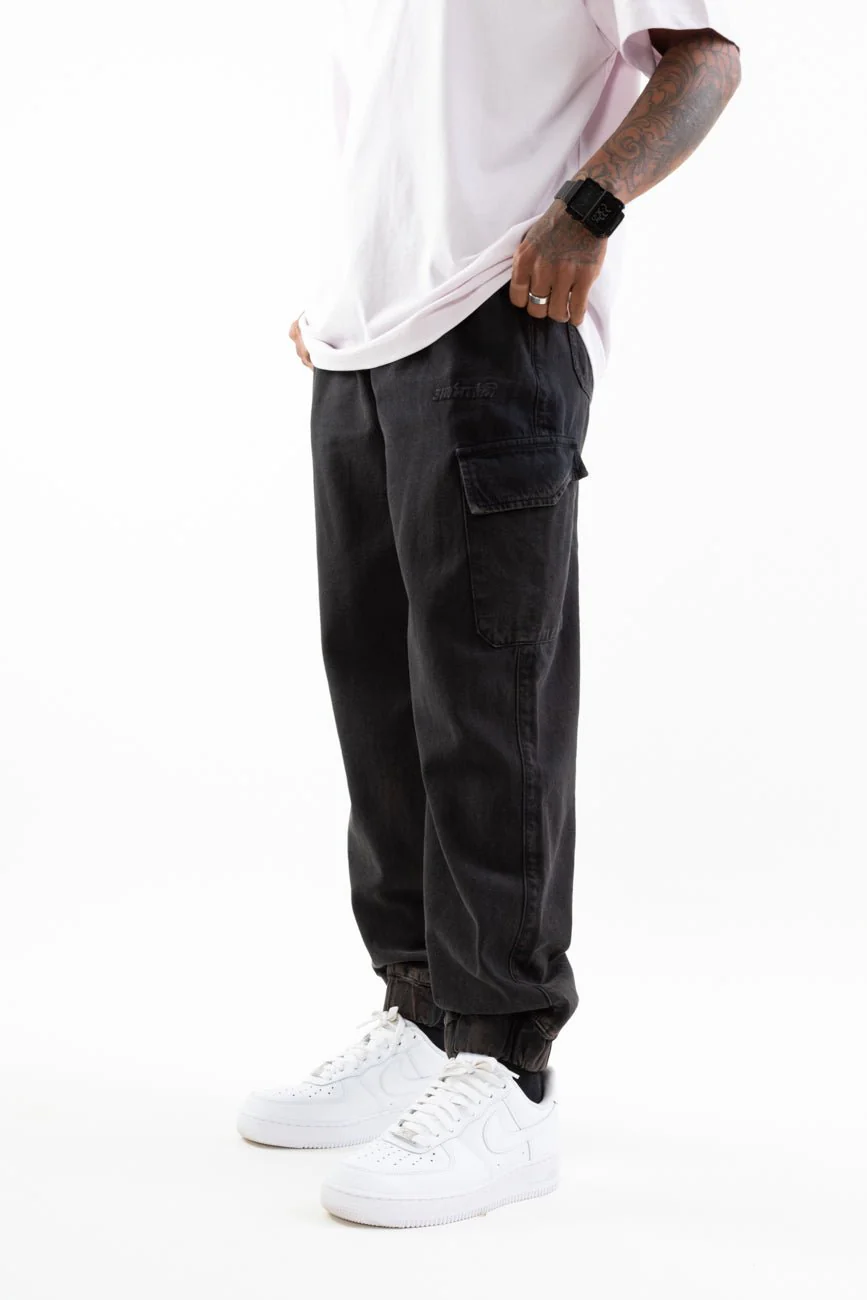 Low Key Royalty //  Denim Cargo Joggers - Image 7